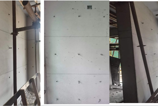 Shaped concrete using shuttering shuttering construction